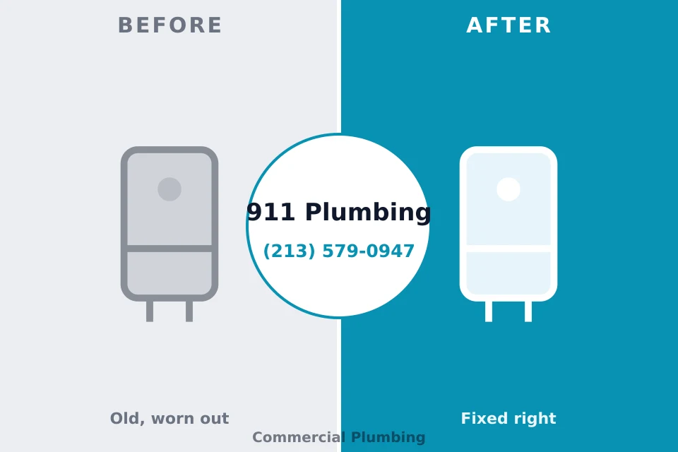 Before and after: plumbing repair Malakoff, TX